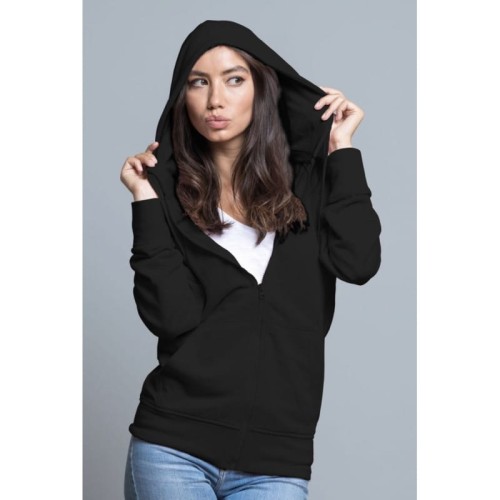 JHK Bluza Damska z Kapturem, Zapinana SWUL HOOD
