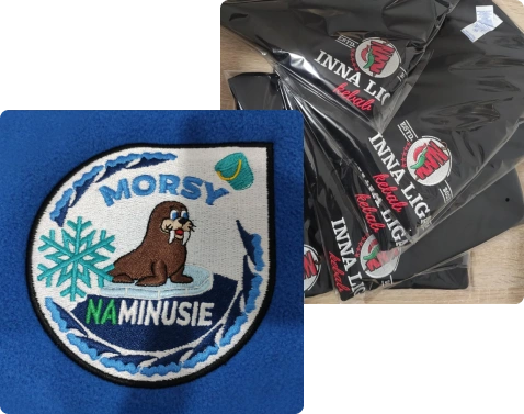 haft komputerowy na ubraniach