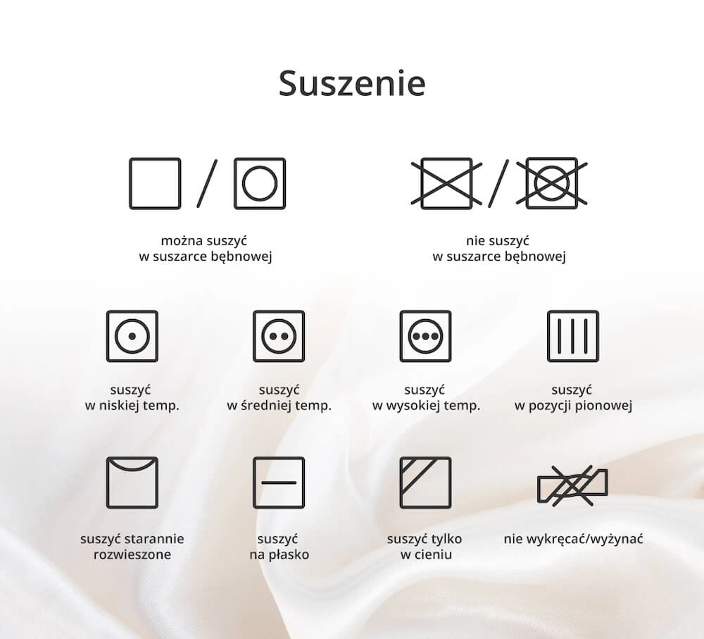 oznaczenia suszenia odzieży